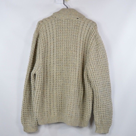 Alan Michaels Mens XL Cable Knit Wool Sweater - Picture 4 of 6